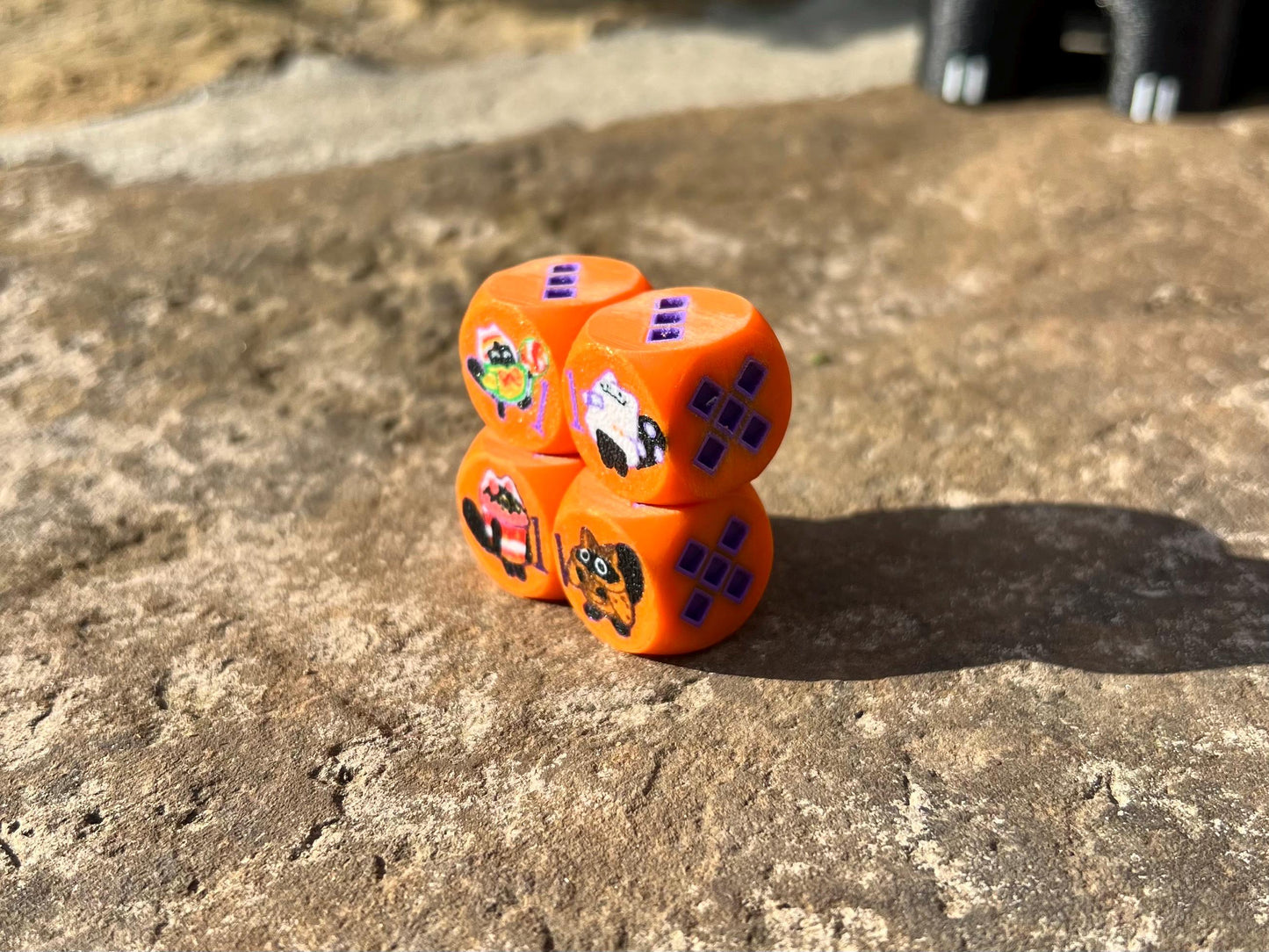 Yummy Dice – Yu-Gi-Oh Inspired Custom D6 | 3D Printed TCG Dice Set for Duelists & Collectors