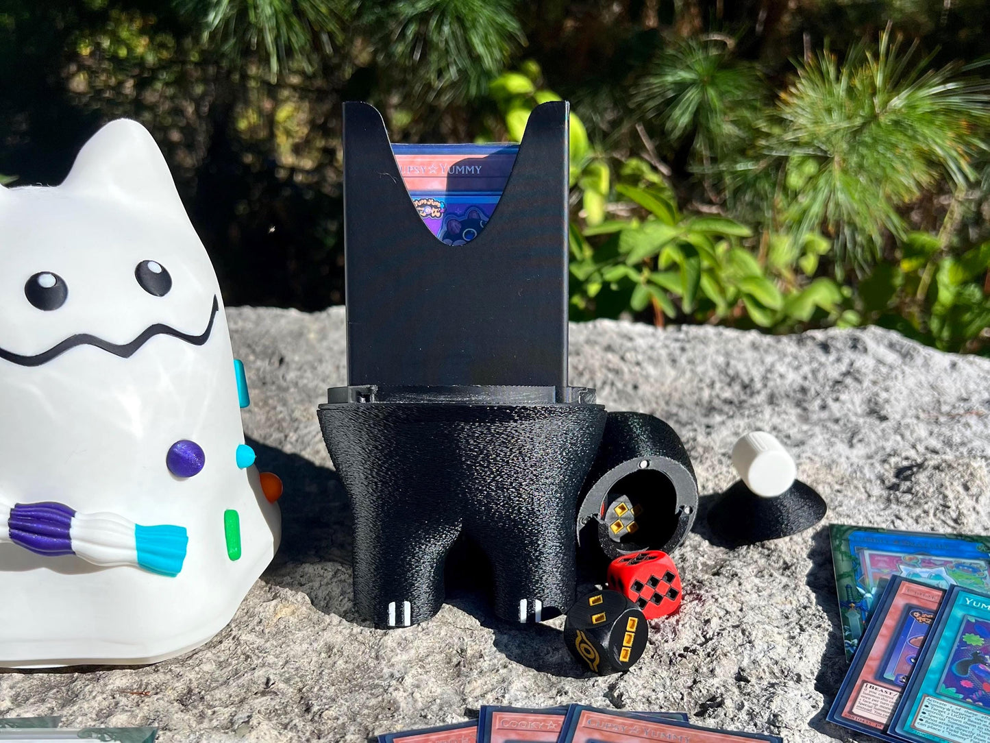 Marshmao Yummy Deck Box: Marshmallow Cat Card Holder for Yugioh
