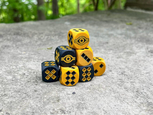 Millennium Dice – Yu-Gi-Oh Inspired Custom D6 | 3D Printed TCG Dice Set for Duelists & Collectors
