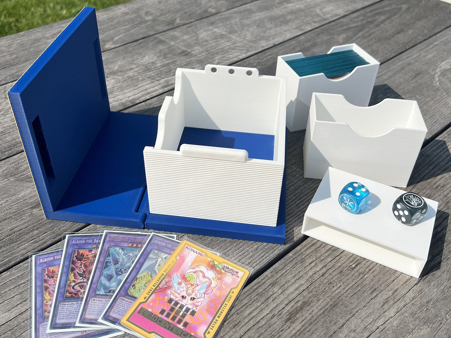 Book of Moon Deck Box & Dice Tray: 3D Printed TCG Card Storage