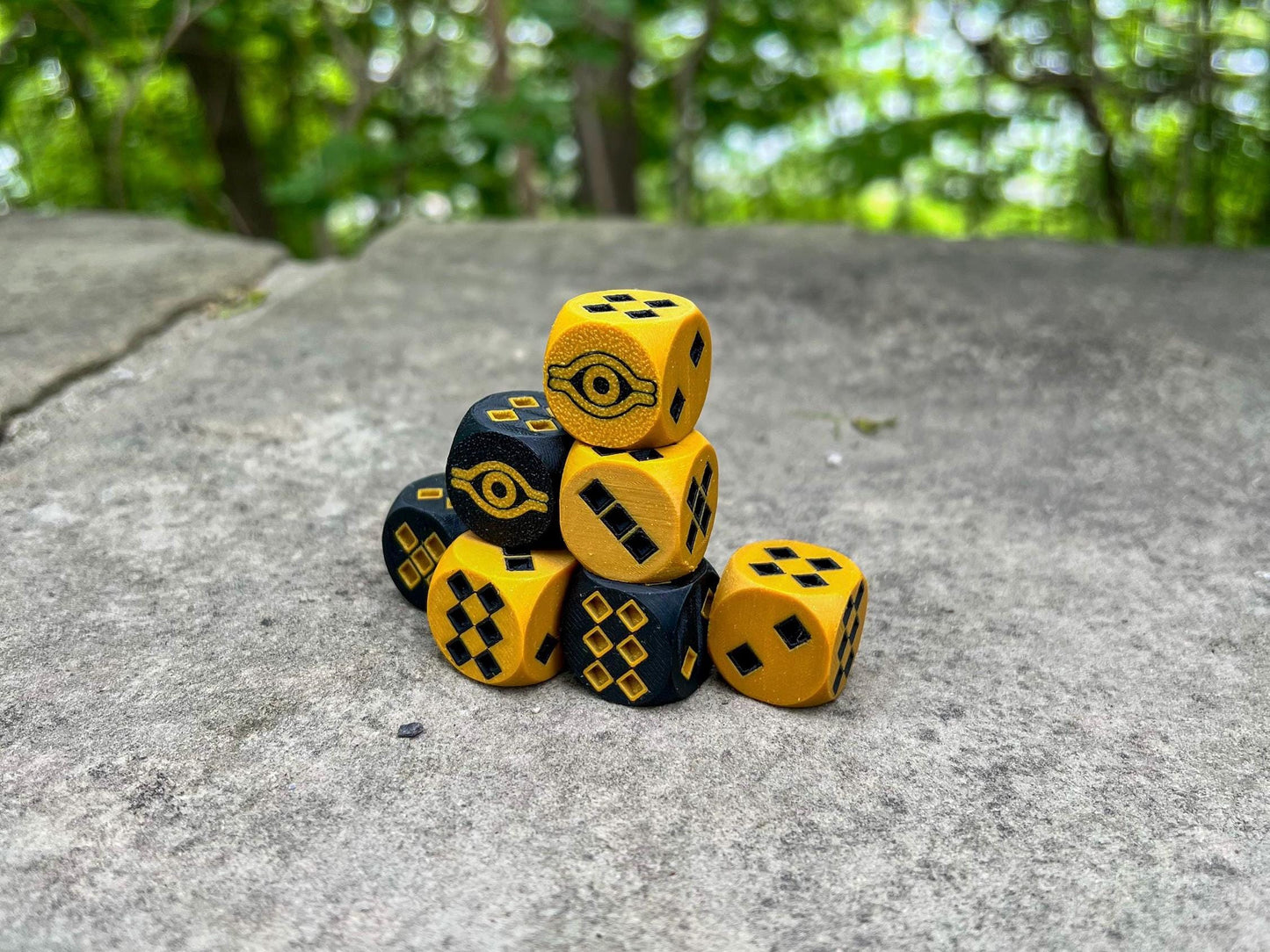 Millennium Dice – Yu-Gi-Oh Inspired Custom D6 | 3D Printed TCG Dice Set for Duelists & Collectors