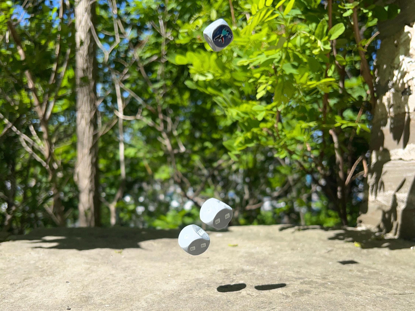 Blue Eyes White Dragon Dice Set: Yu-Gi-Oh! TCG, 3D Printed D6