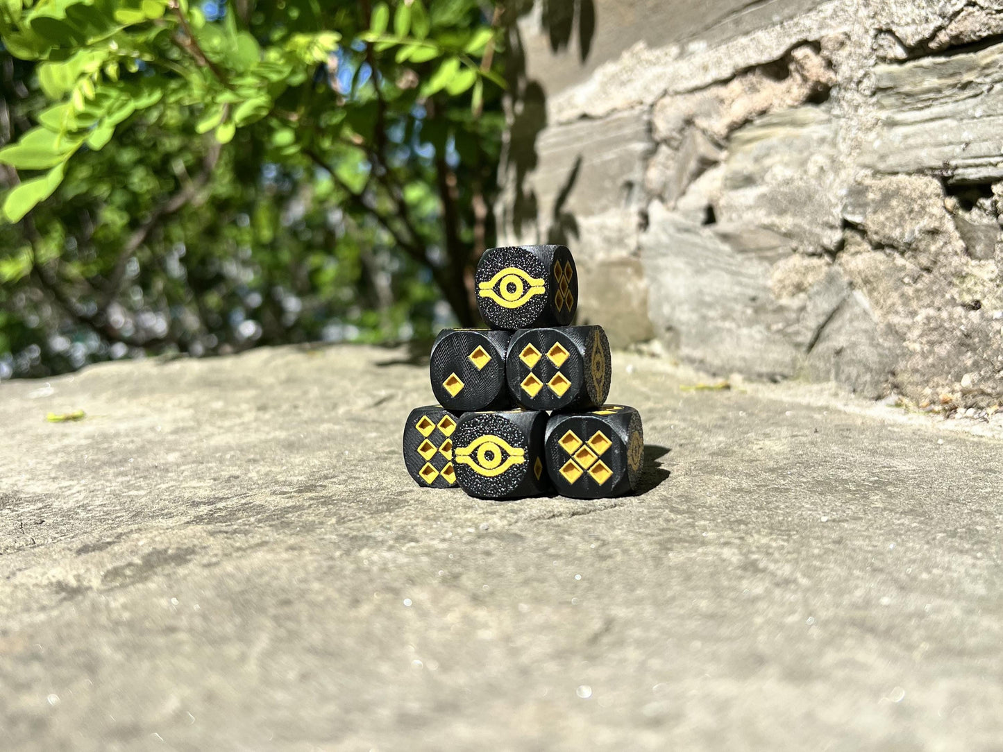 Millennium Dice – Yu-Gi-Oh Inspired Custom D6 | 3D Printed TCG Dice Set for Duelists & Collectors
