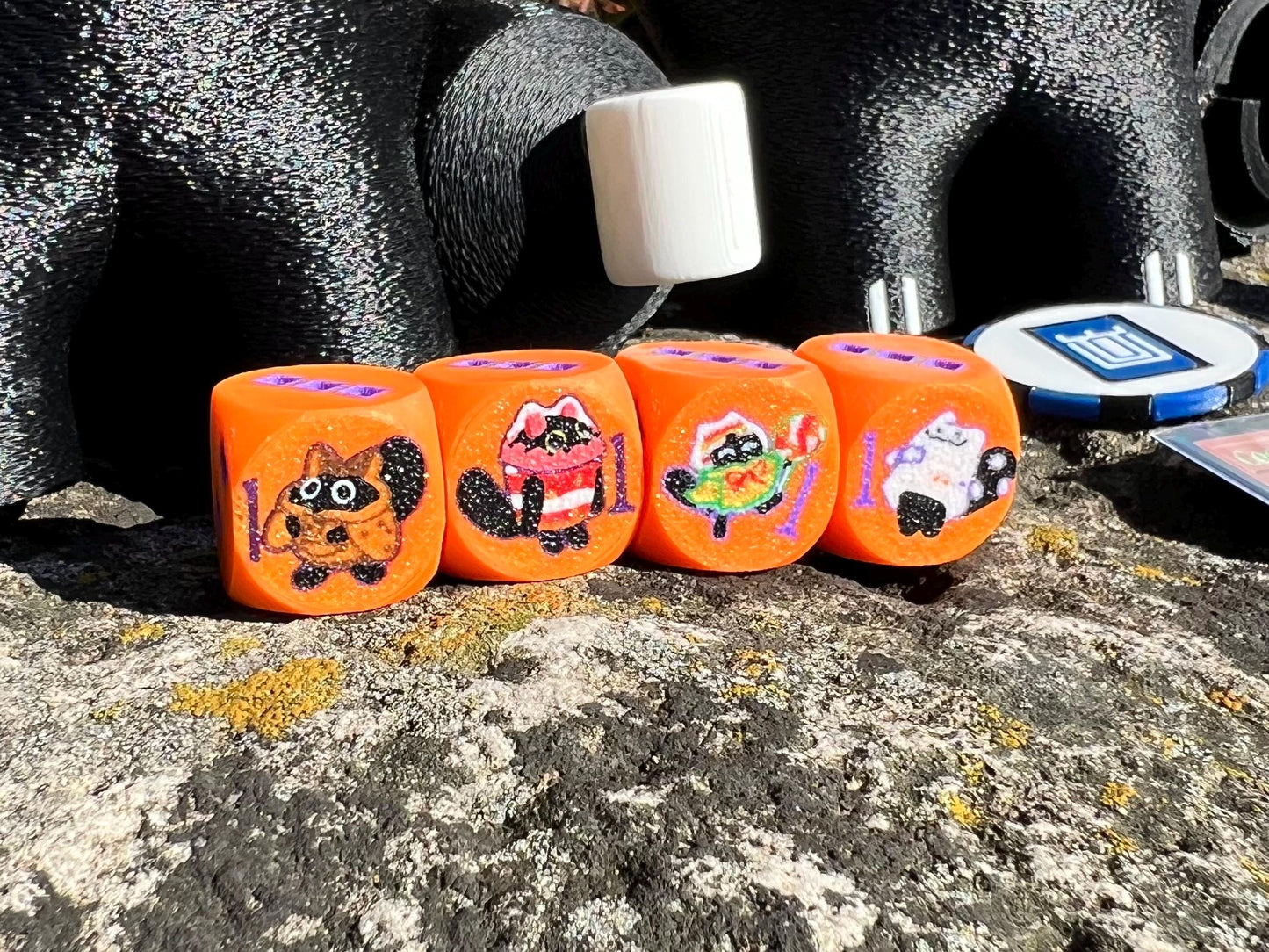 Yummy Dice – Yu-Gi-Oh Inspired Custom D6 | 3D Printed TCG Dice Set for Duelists & Collectors