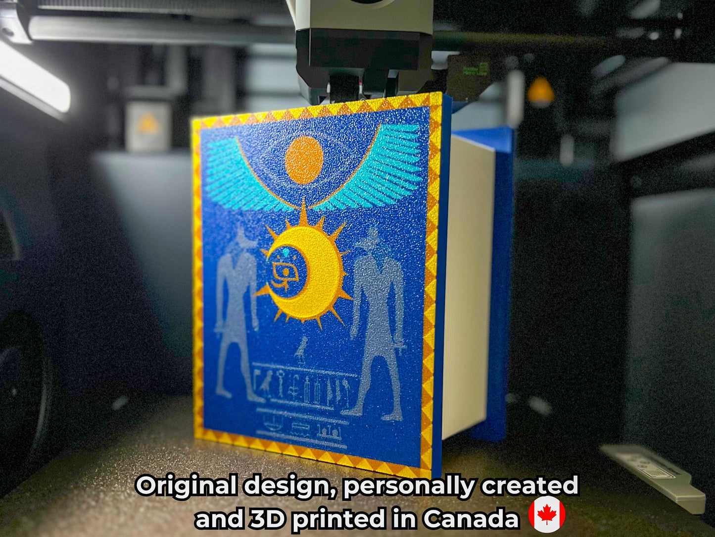 Book of Moon Deck Box & Dice Tray: 3D Printed TCG Card Storage