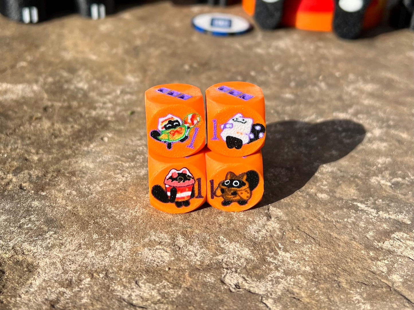 Yummy Dice – Yu-Gi-Oh Inspired Custom D6 | 3D Printed TCG Dice Set for Duelists & Collectors