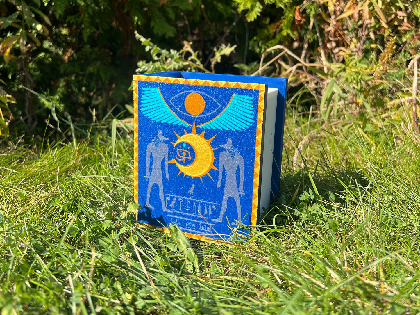 Book of Moon Deck Box & Dice Tray: 3D Printed TCG Card Storage