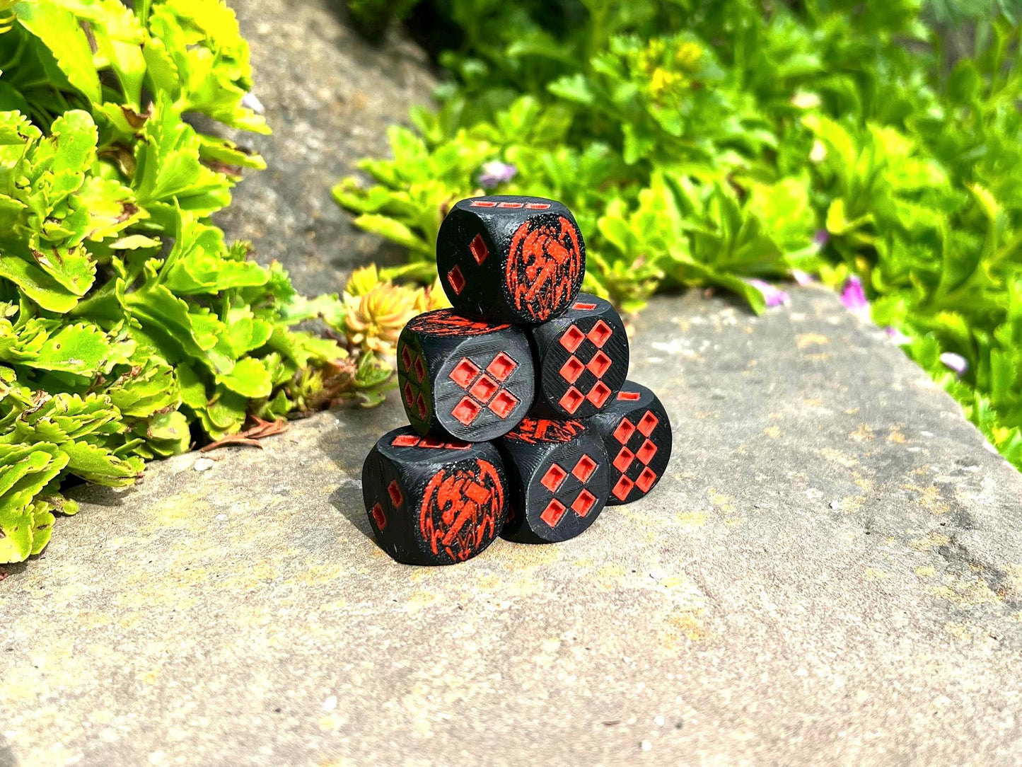 Fiendsmith Dice – Yu-Gi-Oh Inspired Custom D6 | 3D Printed TCG Dice Set for Duelists & Collectors
