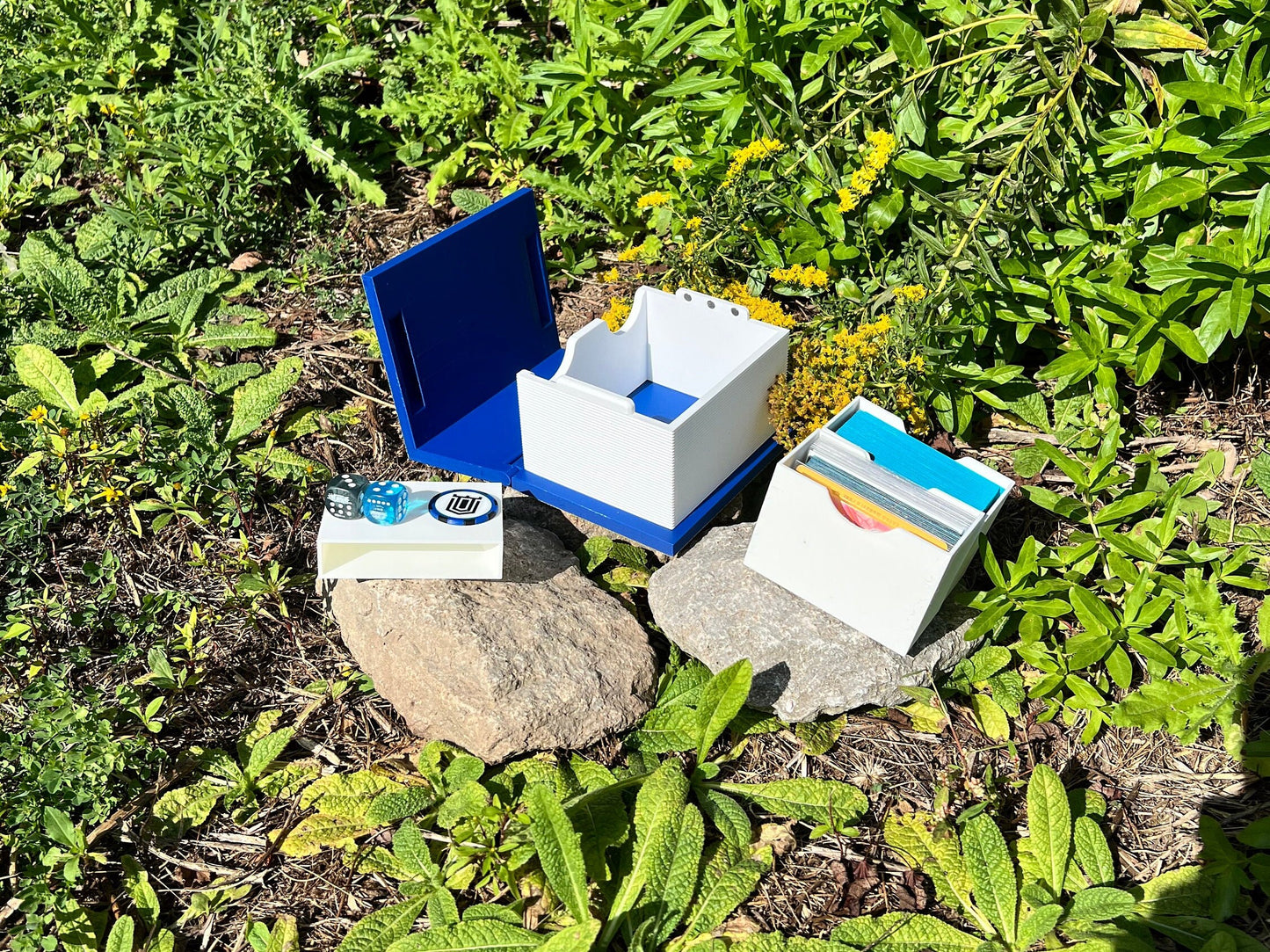 Book of Moon Deck Box & Dice Tray: 3D Printed TCG Card Storage