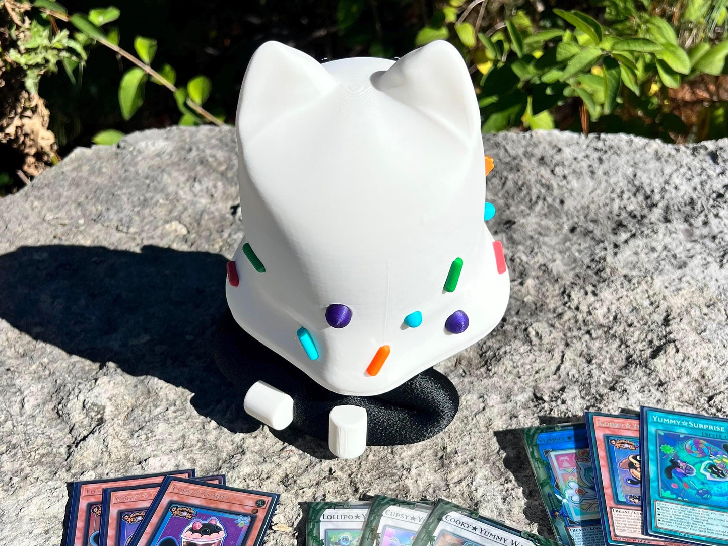 Marshmao Yummy Deck Box: Marshmallow Cat Card Holder for Yugioh