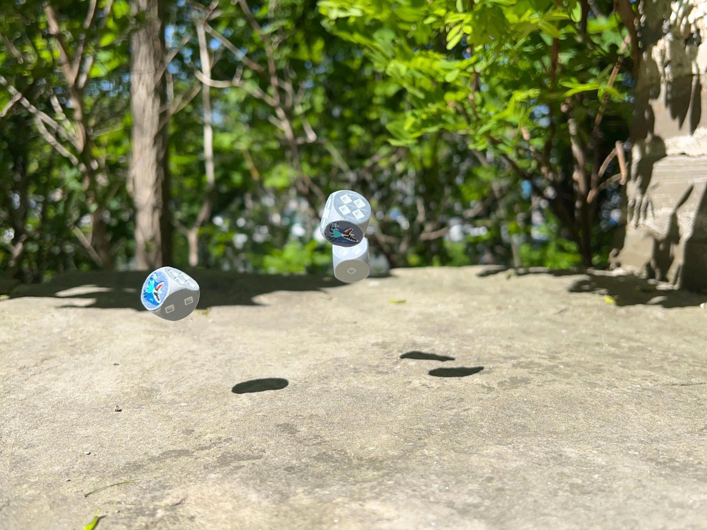 Blue Eyes White Dragon Dice Set: Yu-Gi-Oh! TCG, 3D Printed D6